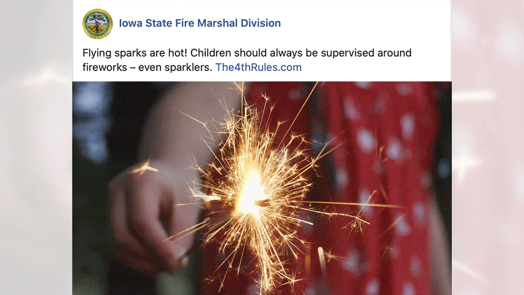 Fireworks Safety — Sparklers