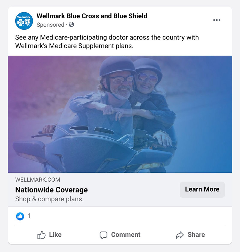 Wellmark Medicare Facebook Ad